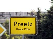 Preetz Village Sign